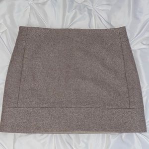 Beautiful brown wool J. Crew skirt, with pockets!